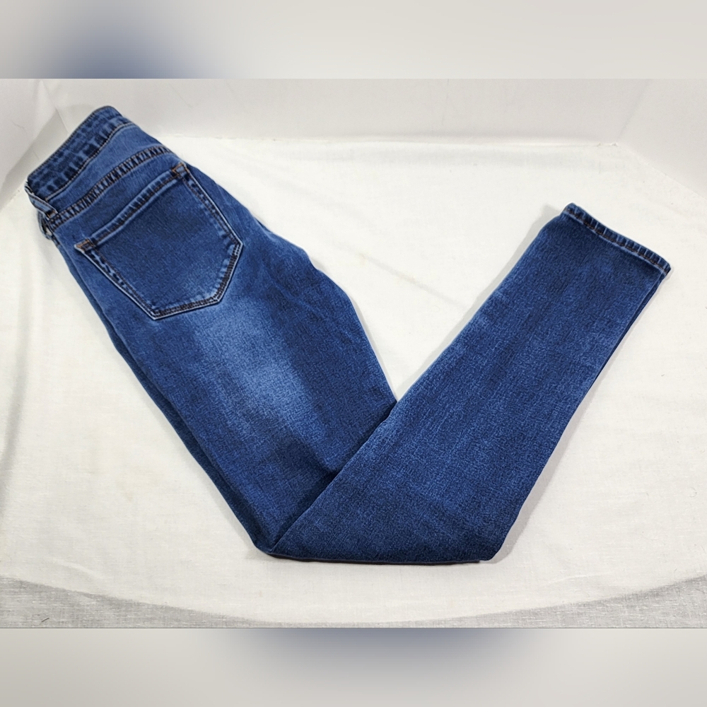 FOREVER 21 WOMEN'S CROP JEGGINGS SIZE 24, BLUE - Picture 13 of 13